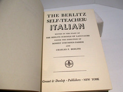 Berlitz Self-Teacher Italian, 1950 HC