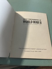 Great Photographs of World War II Pictorial 1964 Readers Digest 7″x5.25″ 32 Pgs