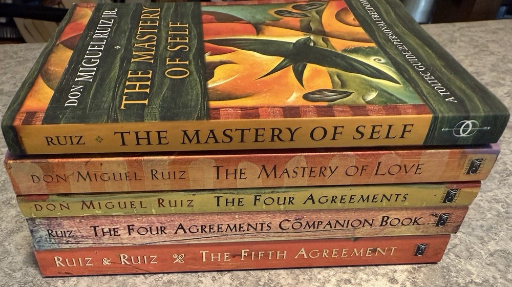 Lot Of 7 Don Miguel Ruiz Paperback Books Four Agreements, Mastery, Fifth