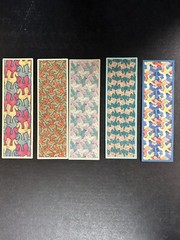 Vintage 1989 M.C. Escher Art BOOKMARKS Cordon Lot Of 5