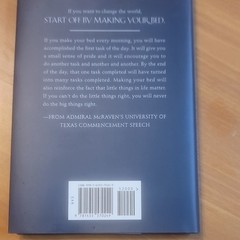 Make Your Bed William H. McRaven Hardcover Grand Central Publishing Self-Help