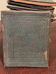 RARE Lot 18 Antique Green Little Leather Library Book 1920 Kipling Wilde Thoreau