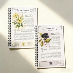 Natural Healing Handbook Herbal Remedies Spiral Notebook Plant Lovers Book