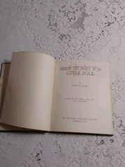 Bible Stories For Little Folk Edna B Rowe 1947 Standard Publishing Company Hardc