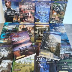 Harlequin Large Print Lot of 18 – Inspirational Suspense PB Amnesia & Danger Ser