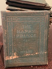 RARE Lot 18 Antique Green Little Leather Library Book 1920 Kipling Wilde Thoreau