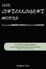 1650 INTELLIGENT WORDS: THE BEST EXAMPLE SENTENCES FROM By Stephen Choi **NEW**