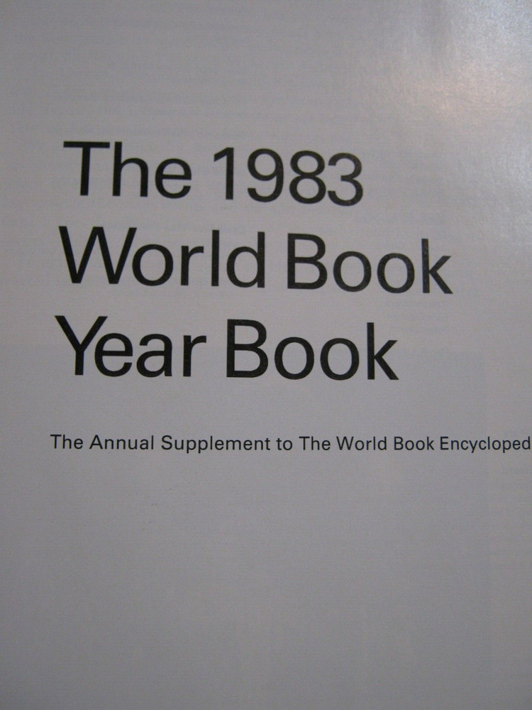 The World Book Yearbook 1983, 608 pages