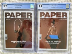 Paper #v31 #3 (2024) Both Kim Kardashian Covers! Clothed CGC 9.2 & Nude CGC 8.5.