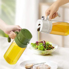 P&M Essentials+ 16oz 2 in 1 Olive Oil Dispenser for Kitchen – Available in Black