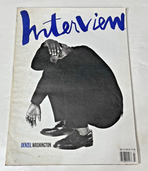 Interview Magazine July 1990 Denzel Washington Poor Condition