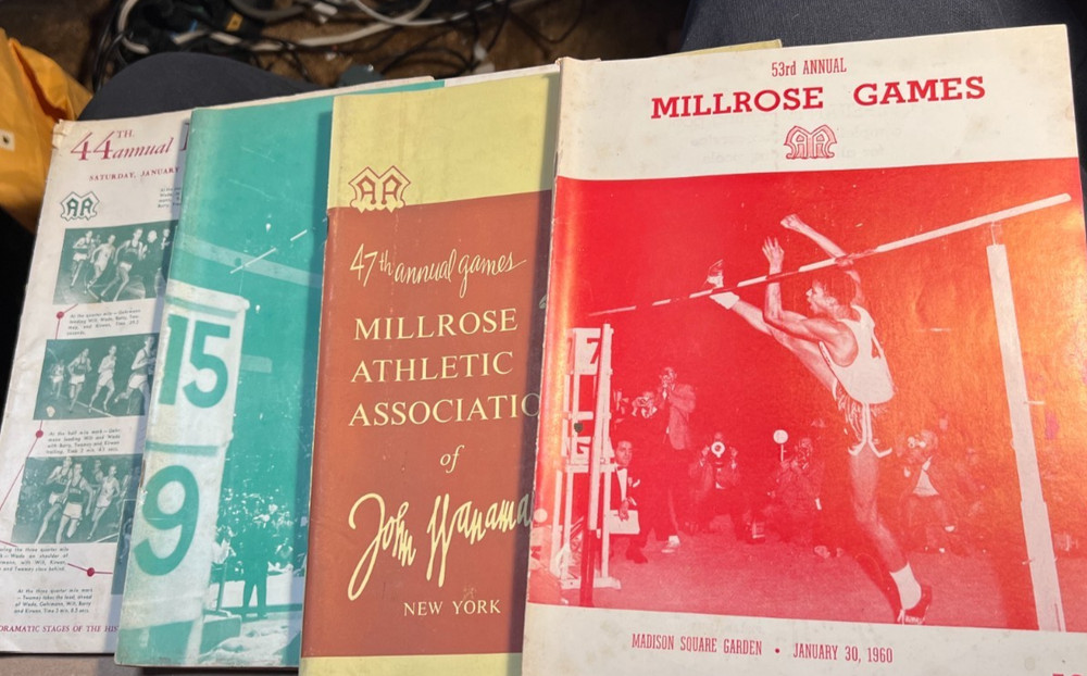 4 Wanamaker Millrose Athletic Games Madison Square Garden Programs 1951-1960