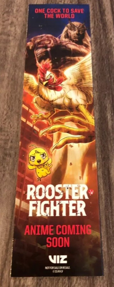 NYCC 2024 ROOSTER FIGHTER Anime Manga VIZ BOOKMARK New York Comic Con Exclusive