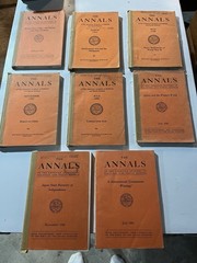 The Annals of the American Academy of Political and Social Science Lot 8 Books