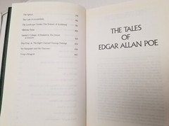 Tales of Edgar Allan Poe Leather Bound Gold Edge Ribbon Bookmark Luxury Edition