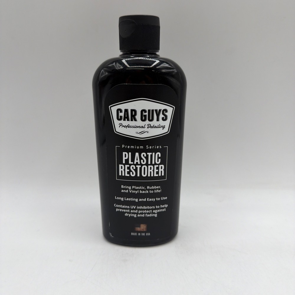 Car Guys Plastic Restorer Bring Plastic Rubber and Vinyl 8 Oz