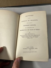 Lectures Science of Religion by Muller 1887 Buddhist Nihilism Rare Book Occult