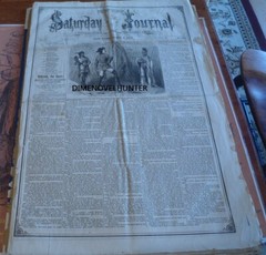 NEW YORK SATURDAY JOURNAL #212 04-04-1874 ALBERT AIKEN STORY PAPER DIME NOVEL