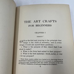 The Art Crafts for Beginners by Frank Sanford (c1905) Pub The Century Co 1913