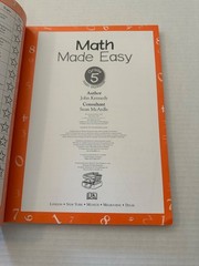 MATH MADE EASY GRADE 5 PAPERBACK BOOK= MATH WORKBOOK