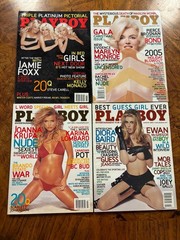 Vintage 2005 Playboy Magazines Lot of 4 W/ Centerfolds JOANNA KRUPA (1)