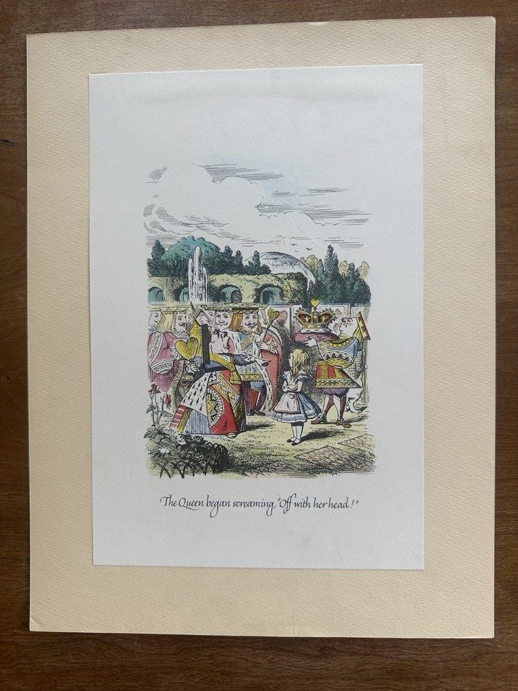 8 Vintage John Tenniel Alice In Wonderland Prints (8.5 x 11 Inches)