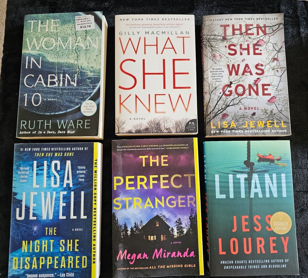 6 Mystery Thriller Books! Brand New