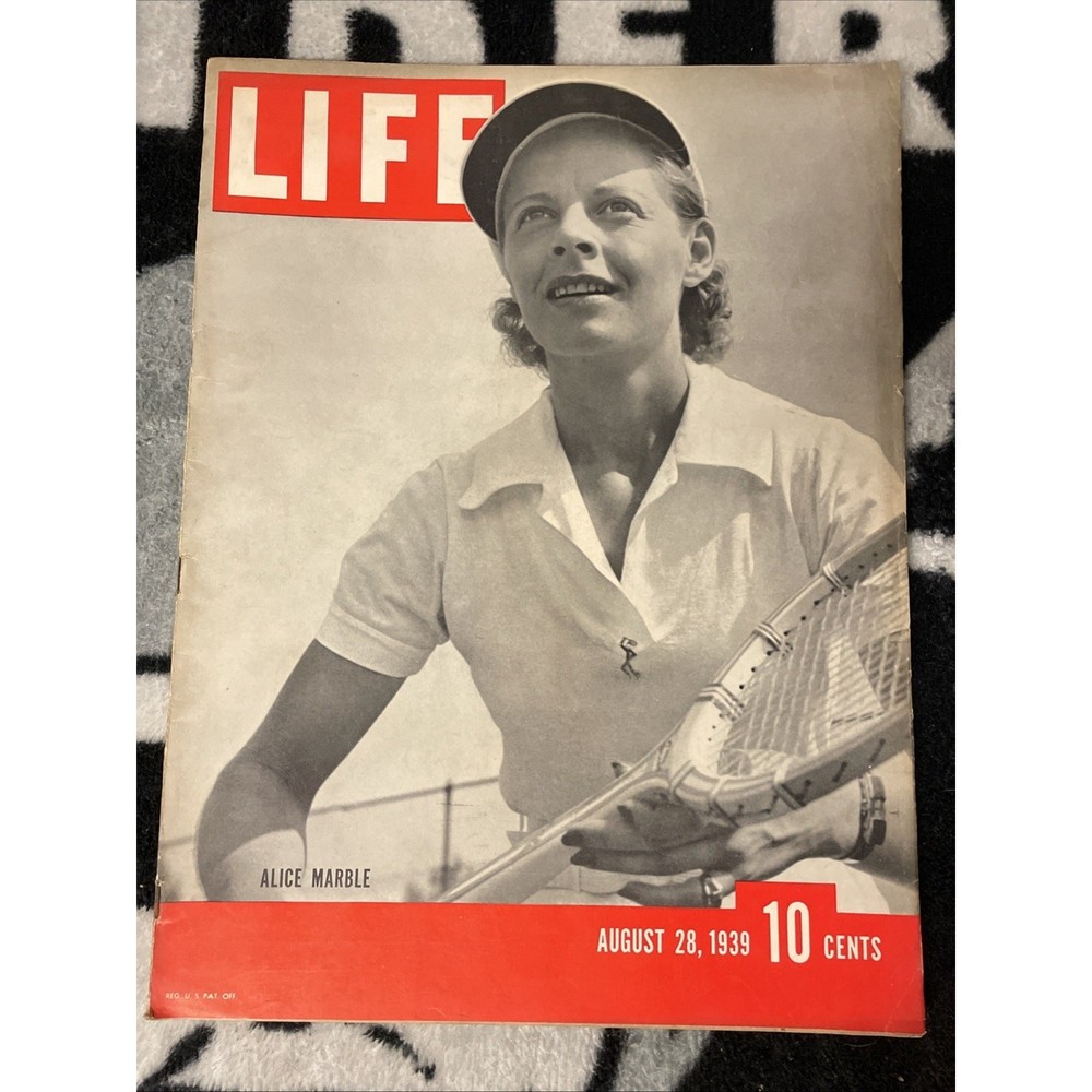 Vintage LIFE Magazine | August 28, 1939 ” Alice Marble ” Wizard Of Oz Ad, Guns