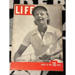 Vintage LIFE Magazine | August 28, 1939 ” Alice Marble ” Wizard Of Oz Ad, Guns
