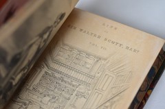 Antique Leather Bound Memoirs of Sir Walter Scott by J G Lockhart 1839 – Vol 7
