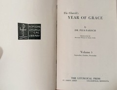 PIUS PARSCH c1950s The Church’s Year Of Grace 5 Volume Set w/Slipcover & DJs