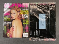 Playboy Magazine August 2001 Belinda Carlisle Factory Sealed Unopened Unread