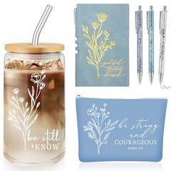 6 Pcs Christian Gift for Women Faith Be Still and Know 16 oz Tumbler Aesthetic