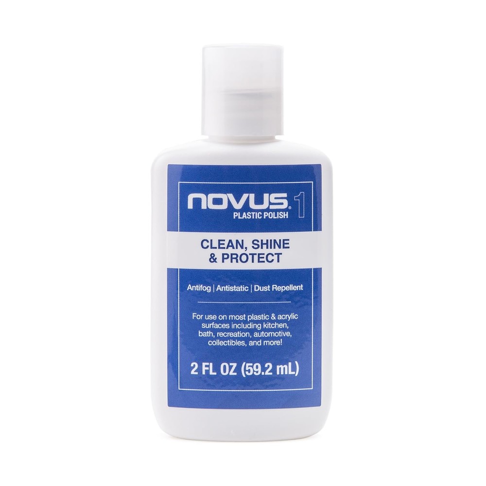 7026 Plastic Clean Shine #1 Polish Scratch Remover 2 Ounce Bottle Liquid