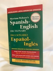 Merriam-Webster’s Spanish-English Dictionary – Paperback – VERY GOOD
