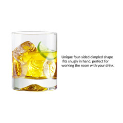 Glass Lyra Drinking Glasses, 12.5 Oz, 4 Pieces