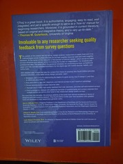 Internet, Phone, Mail, and Mixed-Mode Surveys: The Tailored Design Method: (R2)