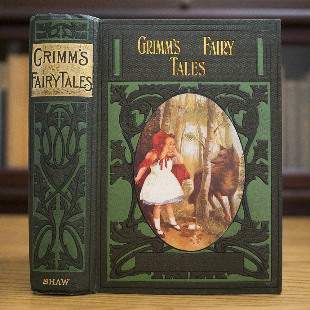1895 BROTHERS GRIMM FAIRY TALES DRAGONS ELF WITCH OCCULT MYTH MAGIC ANTIQUE BOOK