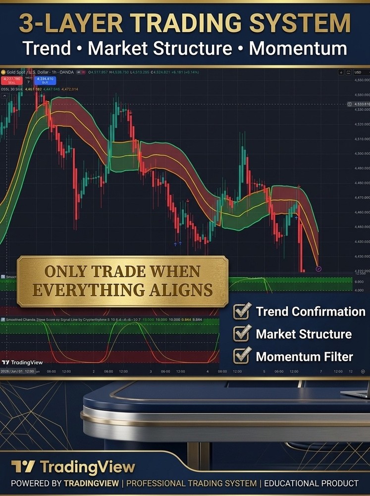 3-Layer Trading System TradingView | Gold Forex Strategie PDF Guide