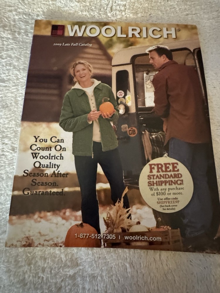 WOOLRICH Catalog Late Fall 2009 Men & Women Apparel 56 Pages EXCELLENT Condition