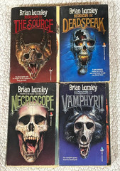 Necroscope Series Lot 1-2-3-4 by Brian Lumley Horror VTG Paperback 1st Edition