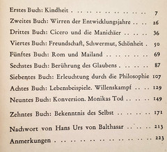 1956 Balthasar AUGUSTINUS BEKENNTNISSE,Christentum,Röm,Theologie, Taschenbuch