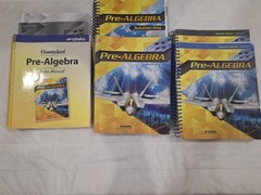 Abeka Pre-Algebra Student/Teacher Work-Text Lot, 9th Grade