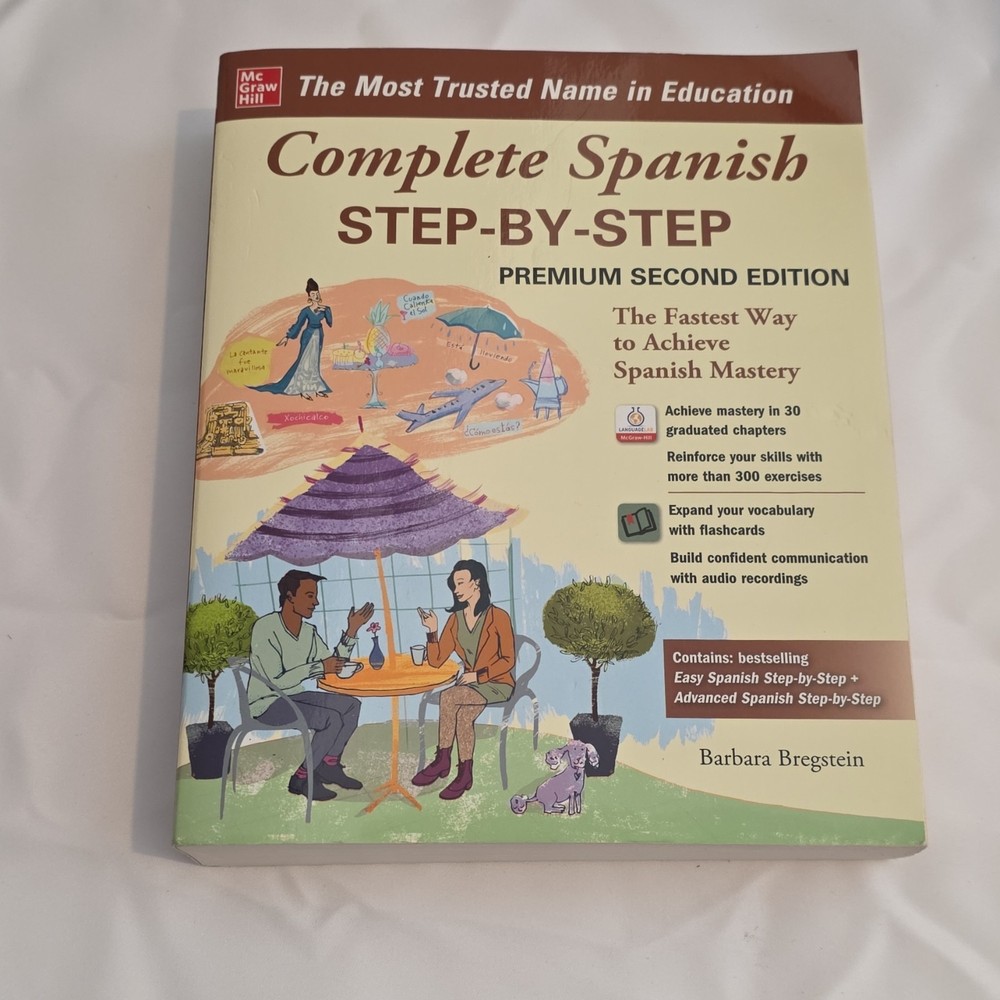 McGraw-Hill Complete Spanish Step-By-Step Premium 2nd Ed by Bregstein, Paperback
