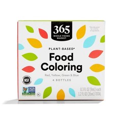 Natural Plant-Based Food Coloring – 0.3 Fl Oz Bottles for Fun Crafts & Treats