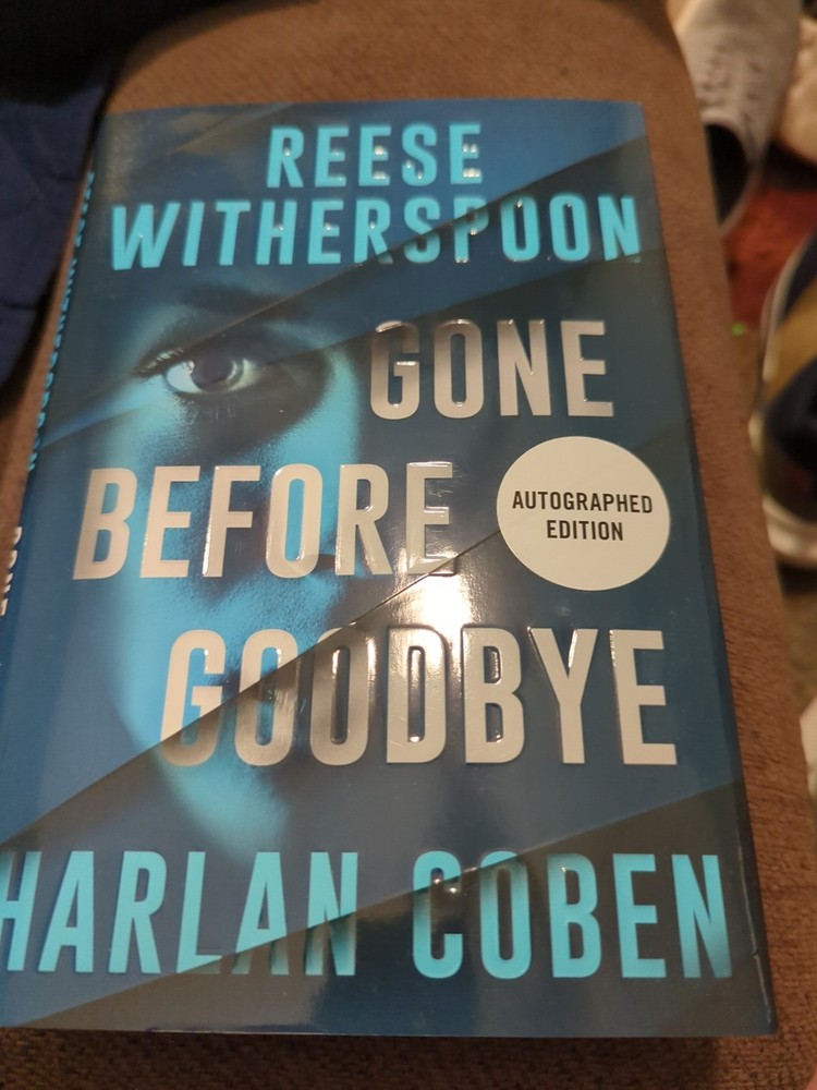 SIGNED Reese Witherspoon and Harlan Coben HCDJ Book Gone Before Goodbye 1st Ed