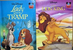 2 Hardback Books Walt Disney Lady And The Tramp The Lion King Children’s