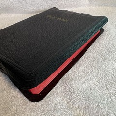 Holy Bible KJV Red Edges Self Pronouncing World Publishing 1950s Vtg BOX Great