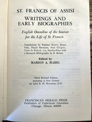 St. Francis of Assisi: Omnibus of Sources by St. Francis of Assisi 1973 Hardcove