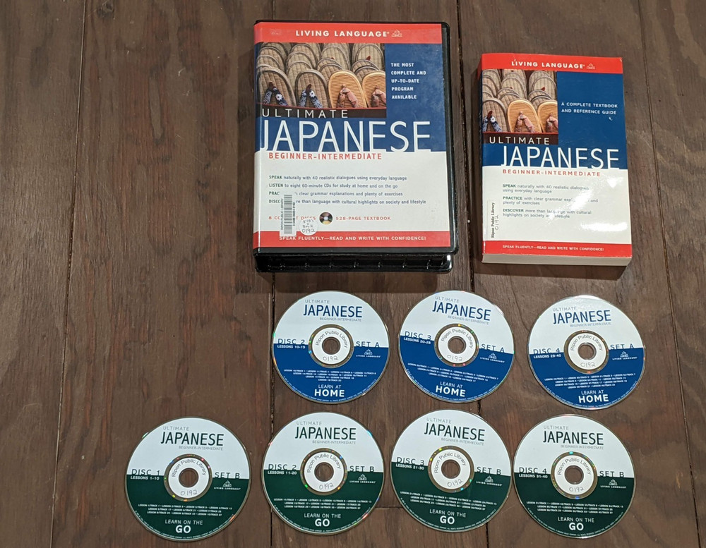 Ultimate Japanese Beginner Intermediate 7 CD Book Living Language Missing 1 Disc